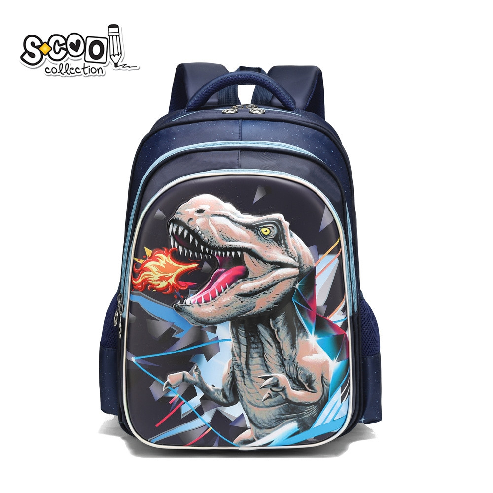 Ghiozdan 3D T-REx, compartimentat, bretele ajustabile, 41x31x24 cm - imagine 4